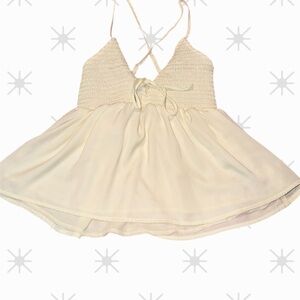 American Eagle Smocked Halter Babydoll Top 💖